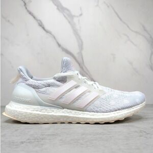 Adidas Ultraboost Running Shoes Women's White Pink Polka Dot Sneakers Size 10